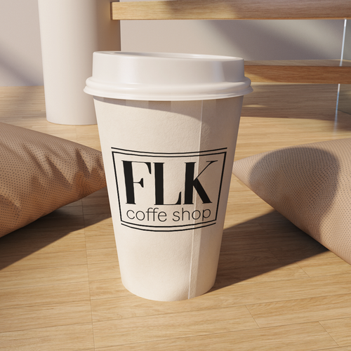 Coffee shop brand with the title 'Logo for coffe shop'