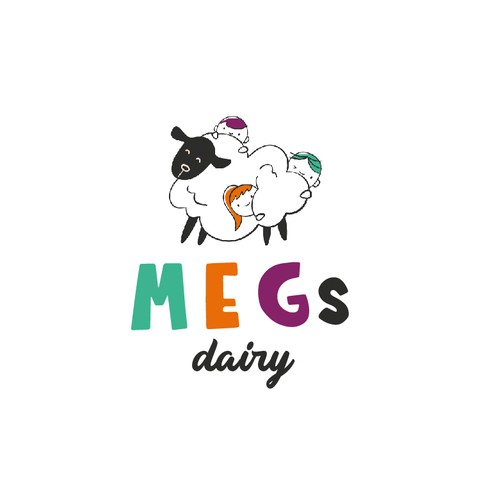 Dairy logo with the title 'Sheep dairy'