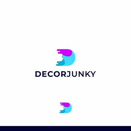 Home furnishing logo with the title 'Design logo for DecorJungky'