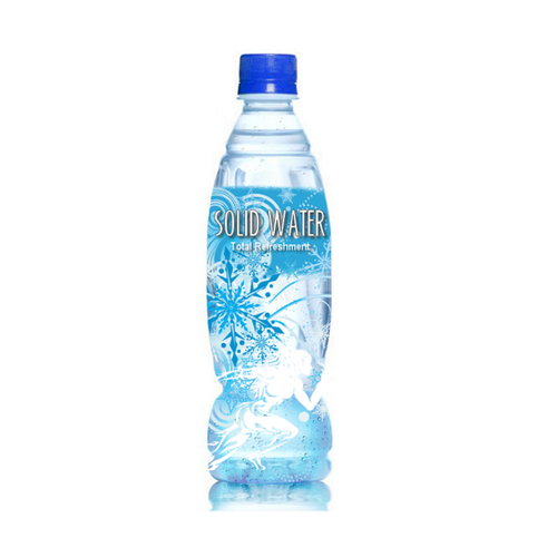 Bottle brand with the title 'Branding Solid Water'
