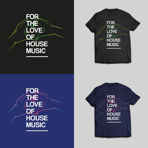 Love t-shirt with the title 'HOUSE MUSIC tee shirt design'