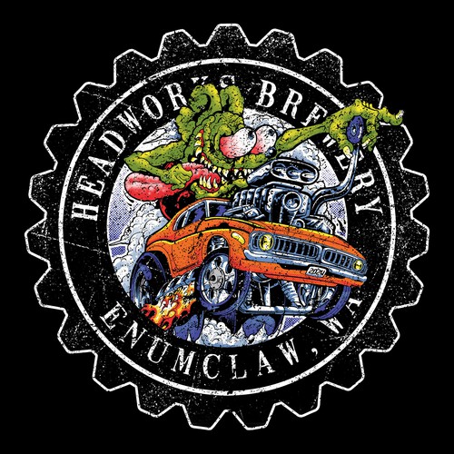 Bar t-shirt with the title 'Hotrod ratfink design'