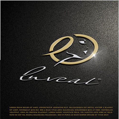 Perfume logo with the title 'Luveal'