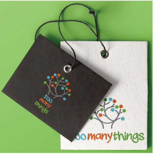 Home logo with the title 'Colorful eco-friendly logo'