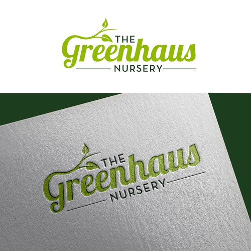 Nursery design with the title 'Logo for The Greenhaus Nursery'