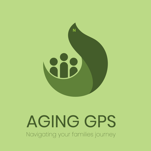 Journey logo with the title 'Compas logo of Aging GPS'