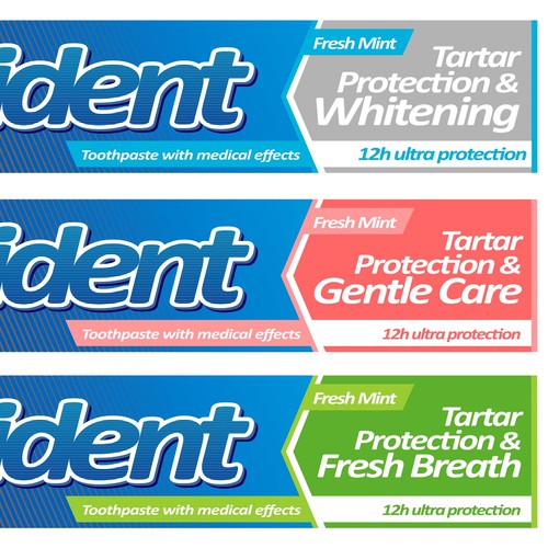 Toothpaste design with the title 'toothpaste package'