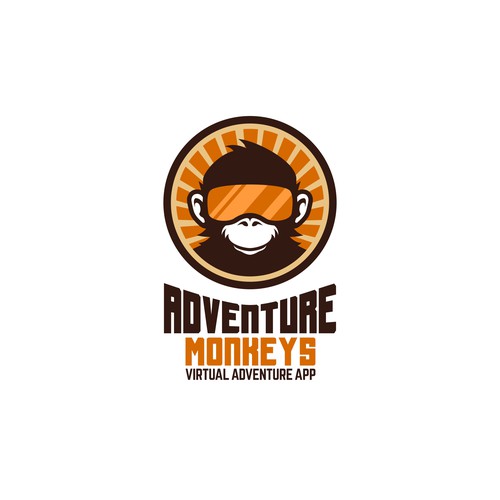App logo with the title 'Adventure Monkeys'