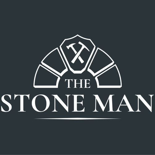 Concrete design with the title 'The Stone Man'