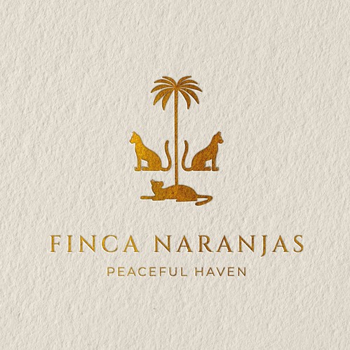 Black cat logo with the title 'Finca Naranjas'