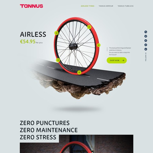 Cycling design with the title 'The future of cycling'