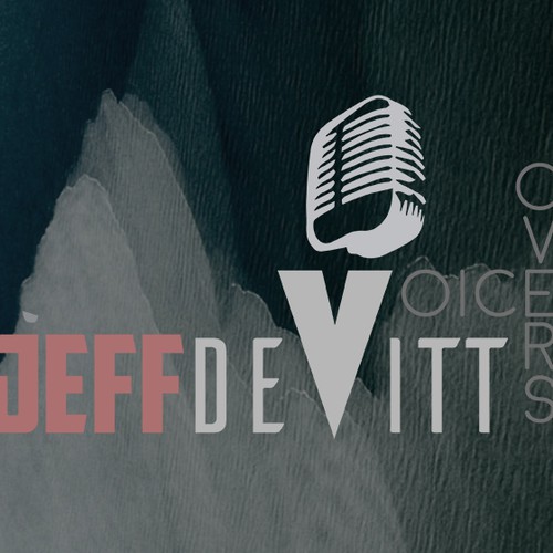 Essential design with the title 'Business card concept for Jeff Devitt VoiceOvers'