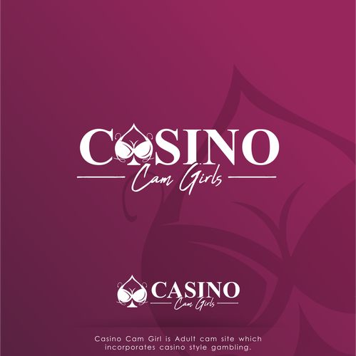 Gambling logo with the title 'Casino Cam Girls'