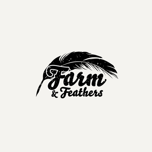 Feather logo with the title 'farm'