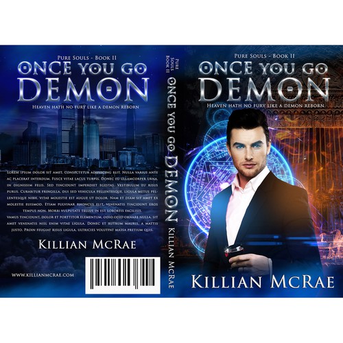 Fantasy book cover with the title 'Cover art - Paranormal Romance Series '