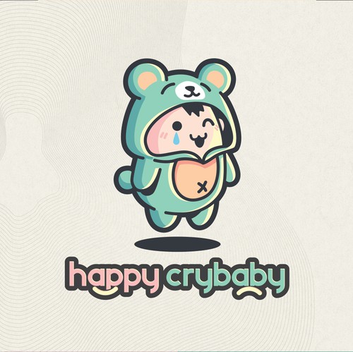 Illustrative design with the title 'Baby Clothing line Logo'