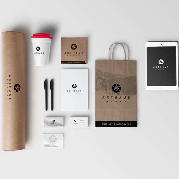 Gallery brand with the title 'Brand Identity for Arthaus Aspen'