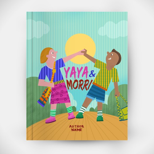 Book cover illustration with the title 'Illustrated book cover'