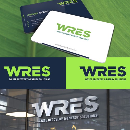 Sustainable design with the title 'Bold Logo for waste recycling company'