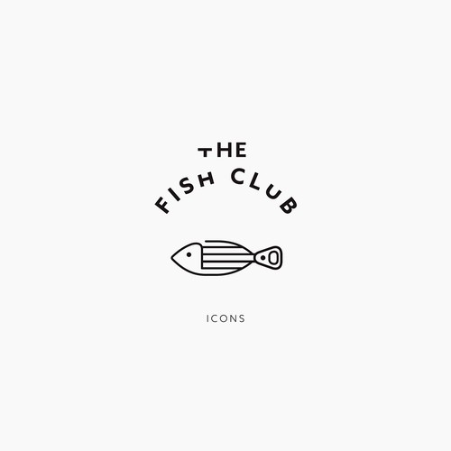 Can design with the title 'The Fish Club Icons'