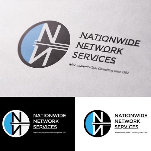 Telecommunications logo with the title 'Logo for a Consulting Telecommunications Company'