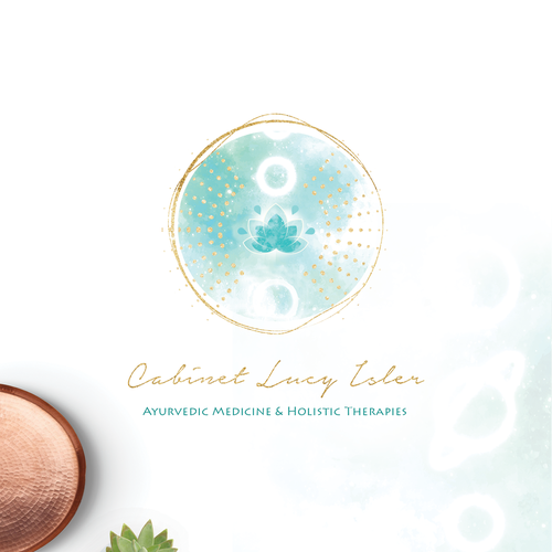 Holistic design with the title 'Logo Design for Holistic Therapies Cabinet'