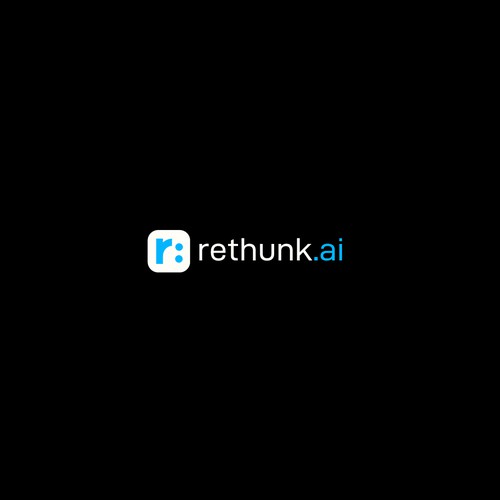 Platform logo with the title 'rethunk.ai Logo Design'