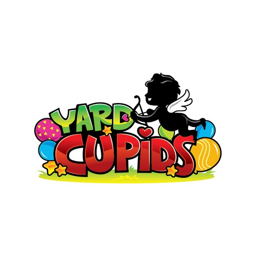 Party design with the title 'Yard Cupids'