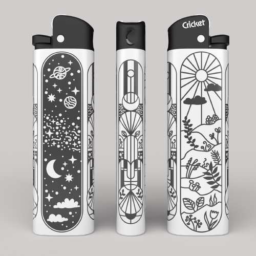 Nature artwork with the title 'Illustration for Lighter'