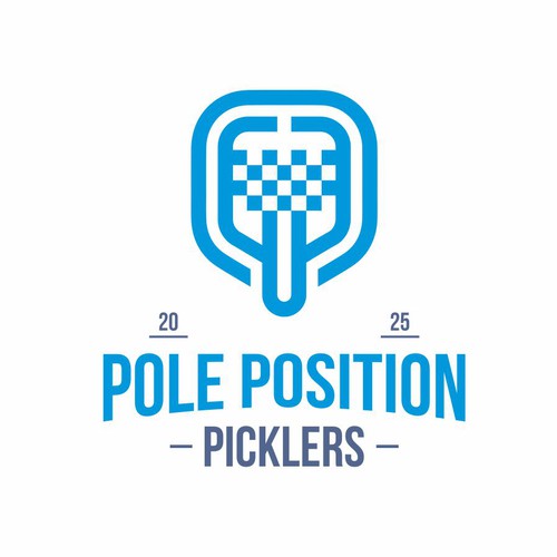 Pickleball  logo with the title 'Pole Position Picklers'