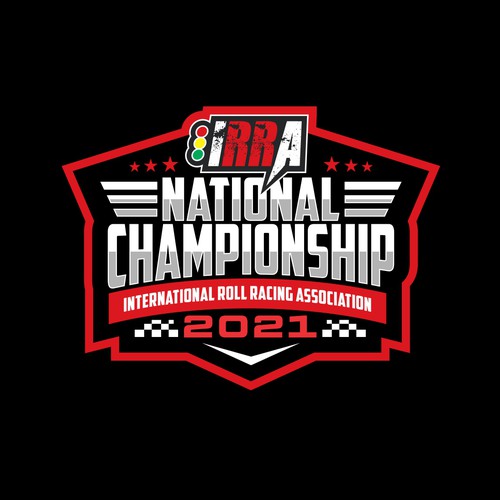 Racing logo with the title 'Winner of IRRA NATIONAL CHAMPIONSHIP 2021Contest'