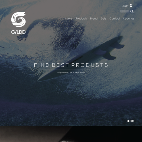 Surfing logo with the title 'G?LDD'