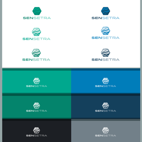 Stylized logo with the title 'Sensetra'