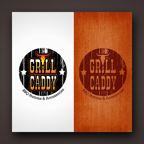 BBQ logo with the title 'Grill Caddy'