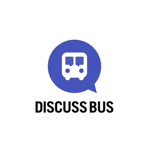 Car logo with the title 'Discuss Bus'