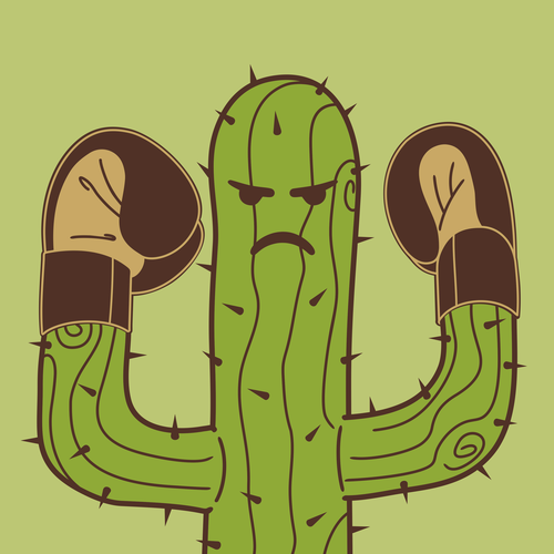 Cactus design with the title 'Desert Champion'