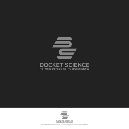 White brand with the title 'logo for Docket Science'