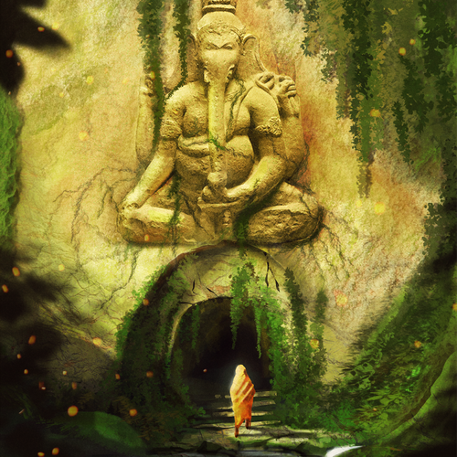 Painting book cover with the title 'Book Cover'