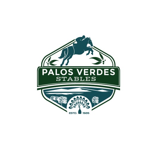 Facility logo with the title 'Palos Verdes Stables'