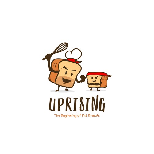 Rebel logo with the title 'Uprising The Beginning of Fat Breads'