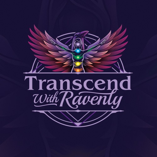 Wisdom design with the title 'Raven - Metaphysics Logo Design'