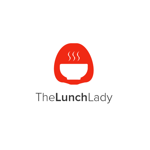 Lady logo with the title 'The Lunch Lady'
