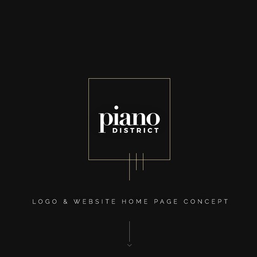 Luxury website with the title 'Logo and home page for a luxury waterfront development.'