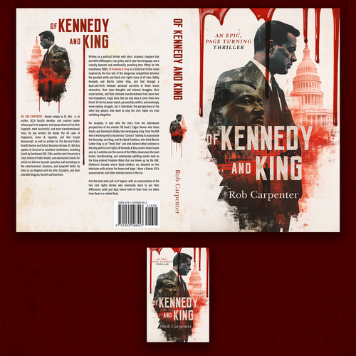 Political book cover with the title 'Of Kennedy and King'