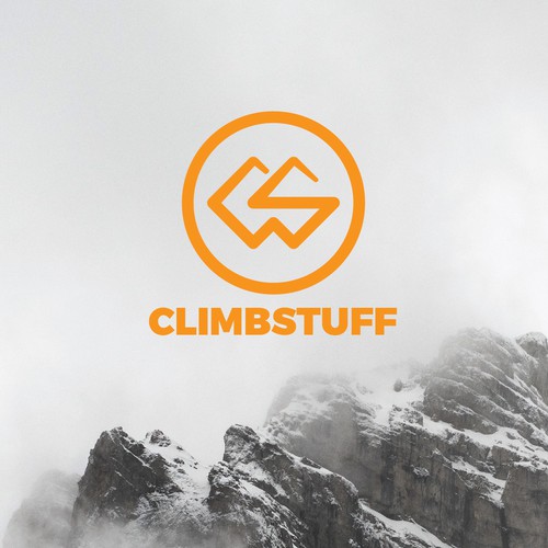 Material design logo with the title 'Simple Logo Concept For Climb Stuff& Meaning full  '