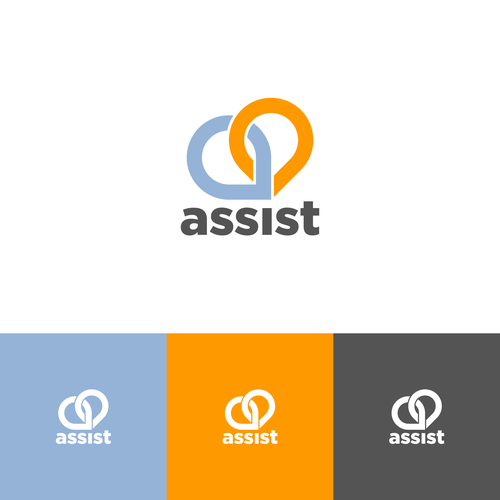 Pin logo with the title 'Assist logo'
