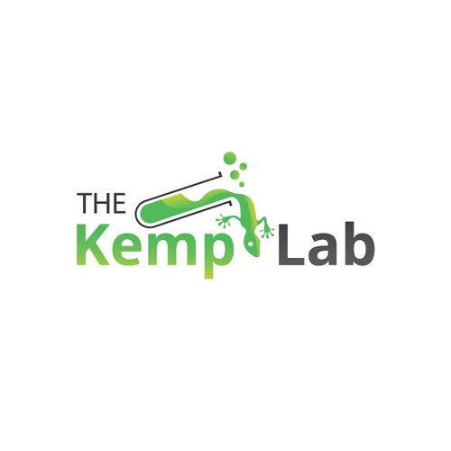 Lizard logo with the title 'Concept for The Kemp Lab'