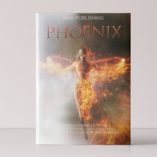 Fire book cover with the title 'book cover'