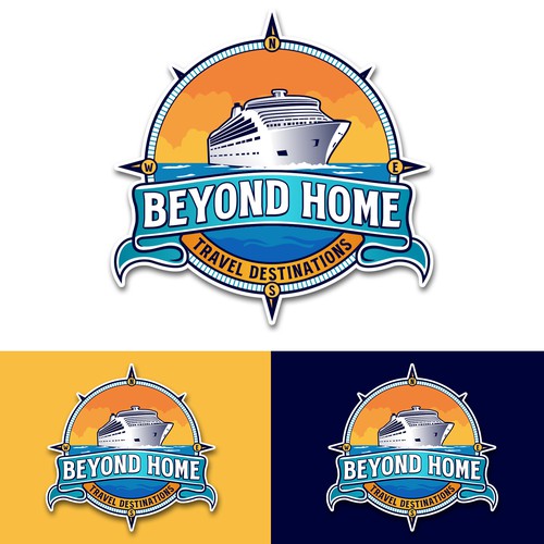 Logo with the title 'Beyond Home Travel Destinations'