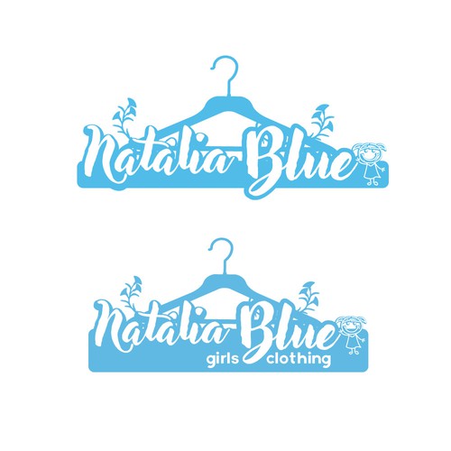 Kid's clothing logo with the title 'Logo for young girls clothing'